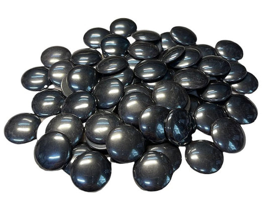 Single Round 24mm Hematite Cabochon