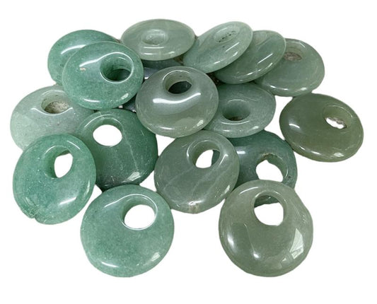 Single Round 30mm Aventurine Gogo Donut