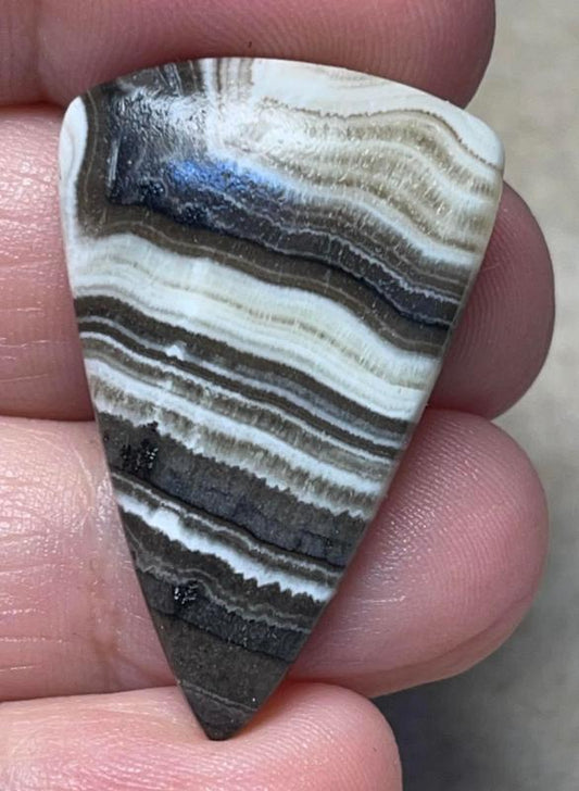 Freeform 36x23mm Zebra Calcite Cabochon 12