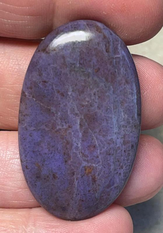 Oval 42x25mm Purple Jade Cabochon 08