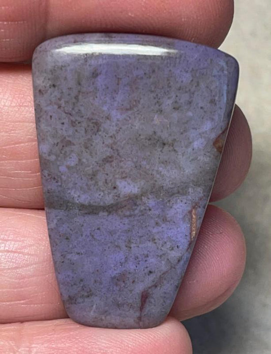 Freeform 38x26mm Purple Jade Cabochon 09