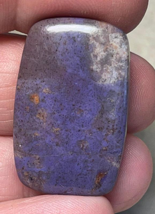 Rectangle 32x20mm Purple Jade Cabochon 11