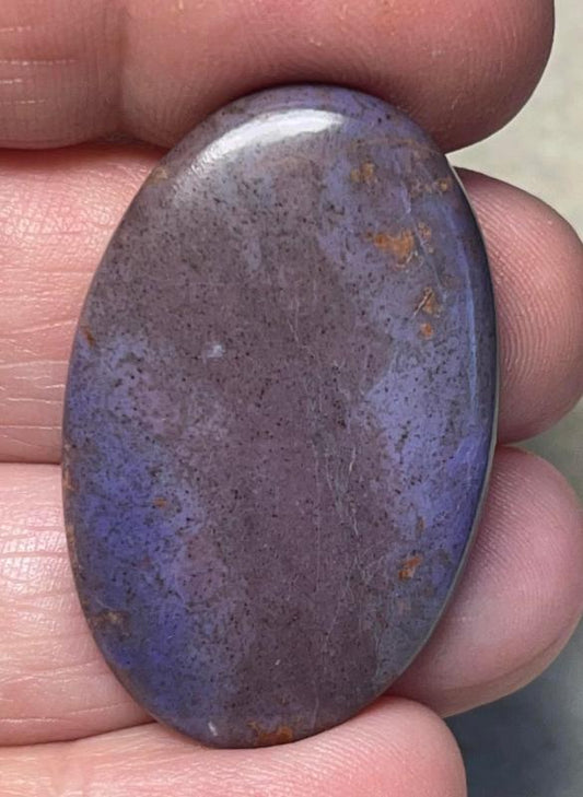 Oval 37x24mm Purple Jade Cabochon 15