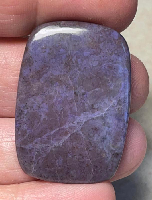 Rectangle 37x26mm Purple Jade Cabochon 22