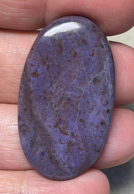 Oval 41x23mm Purple Jade Cabochon 23