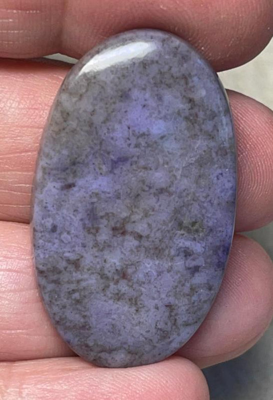Oval 38x22mm Purple Jade Cabochon 24