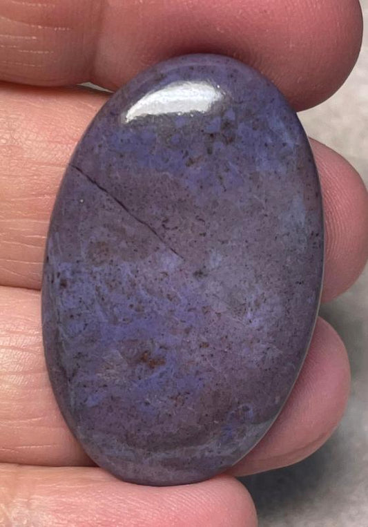 Oval 39x25mm Purple Jade Cabochon 25