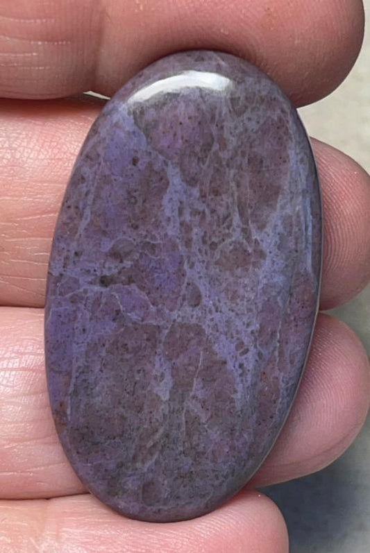 Oval 42x24mm Purple Jade Cabochon 27