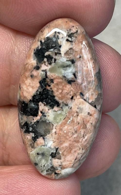 Oval 32x17mm Flower Jasper Cabochon 13