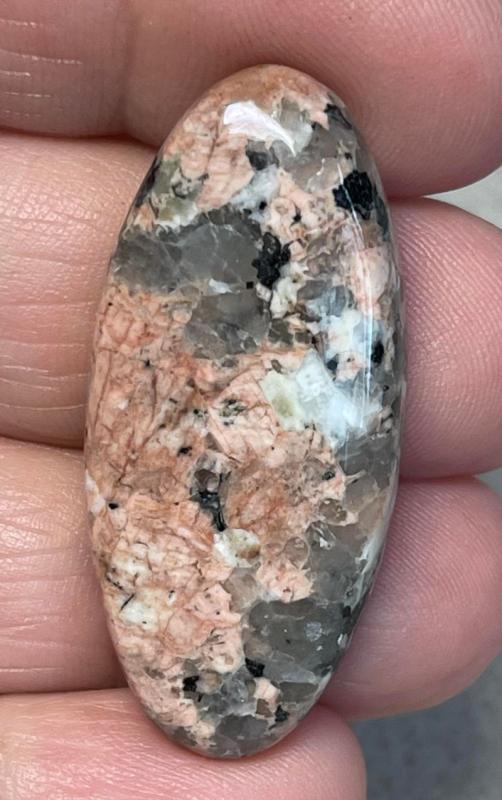Oval 39x18mm Flower Jasper Cabochon 20