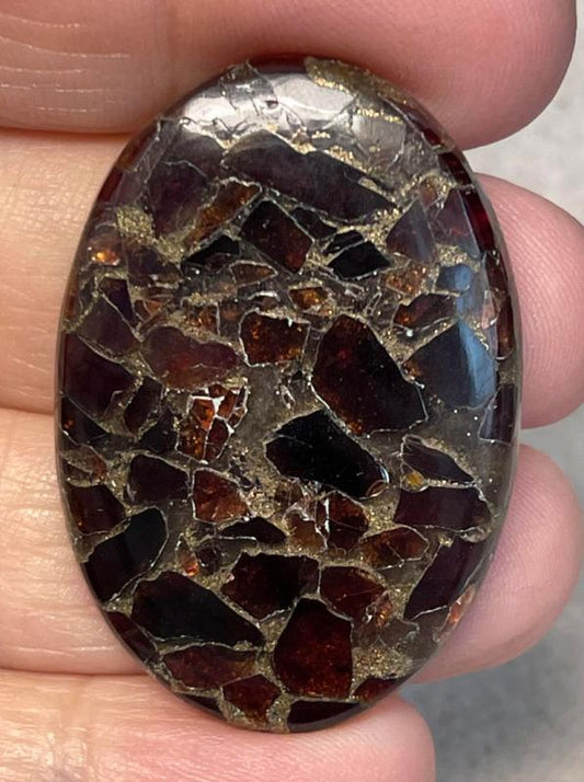 Oval 41x28mm Mohave Garnet Cabochon 21