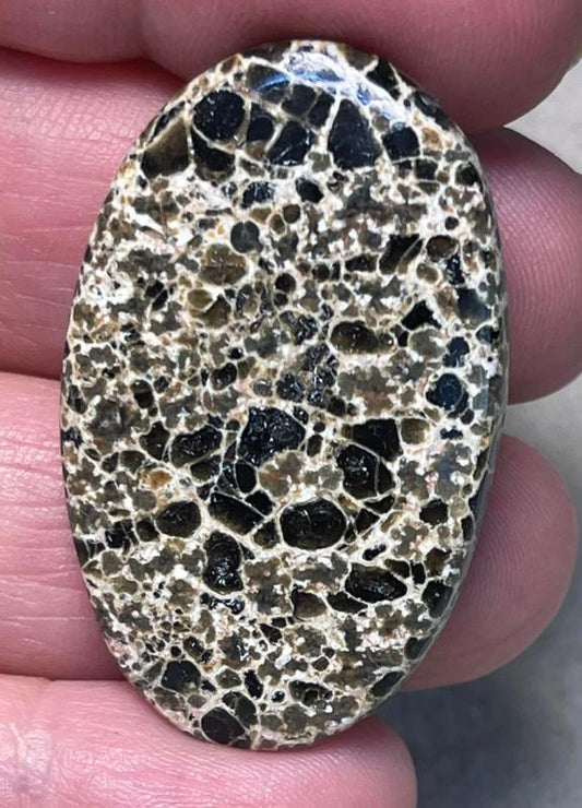 Oval 40x24mm Orbicular Jasper Cabochon 02