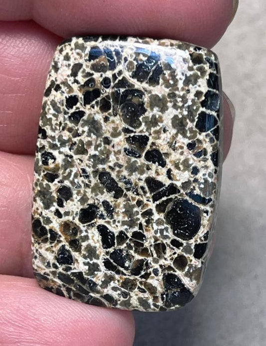 Rectangle 34x23mm Orbicular Jasper Cabochon 10