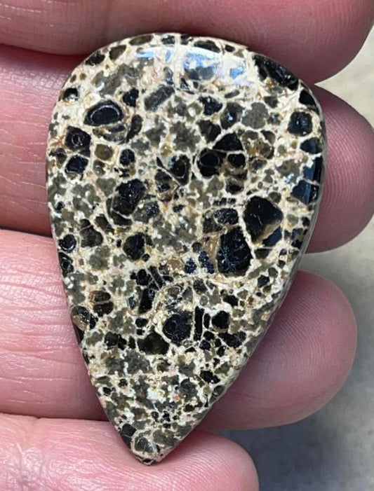 Teardrop 40x26mm Orbicular Jasper Cabochon 16