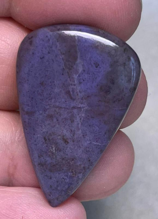 Teardrop 35x23mm Purple Jade Cabochon 29