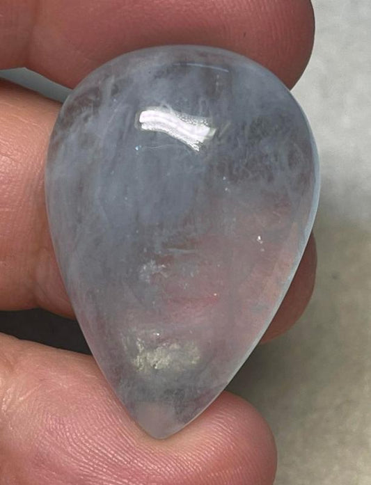 Teardrop 33x23mm Aquamarine Cabochon 47