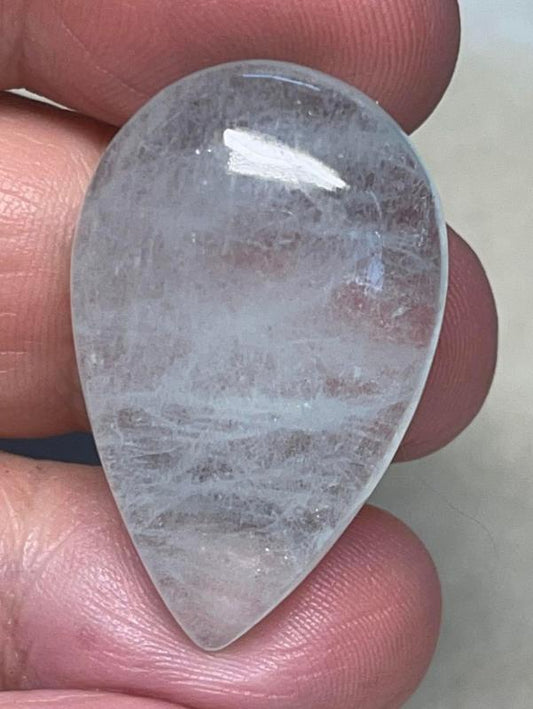 Teardrop 33x20mm Aquamarine Cabochon 48
