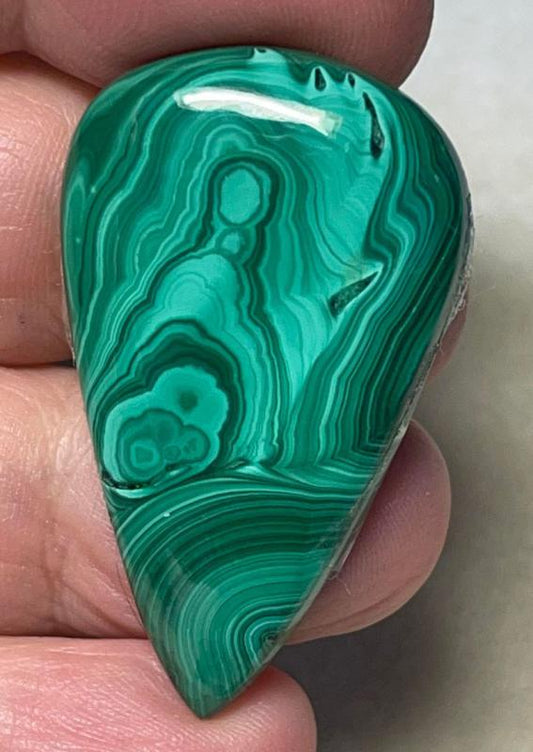 Teardrop 41x24mm Malachite Cabochon 29