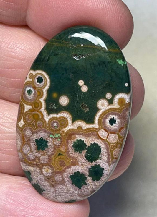Oval 40x25mm Ocean Jasper Cabochon 43