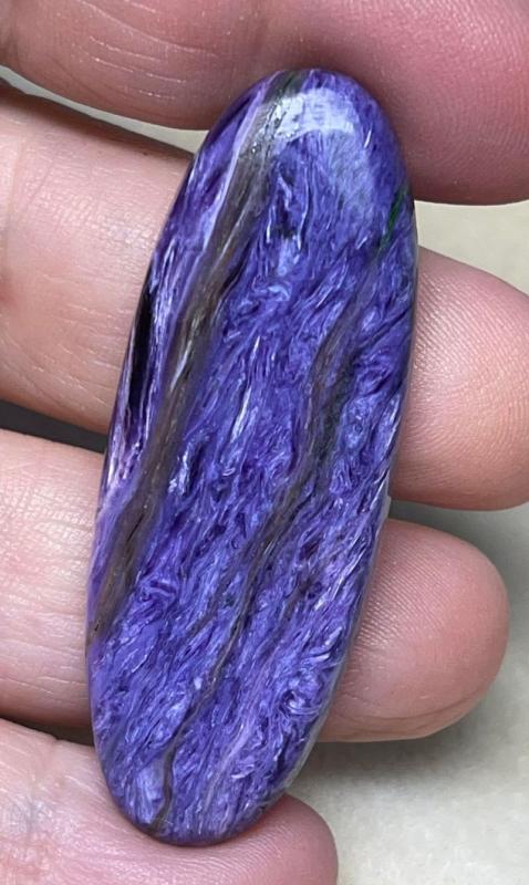 Oval 53x19mm Charoite Cabochon 53