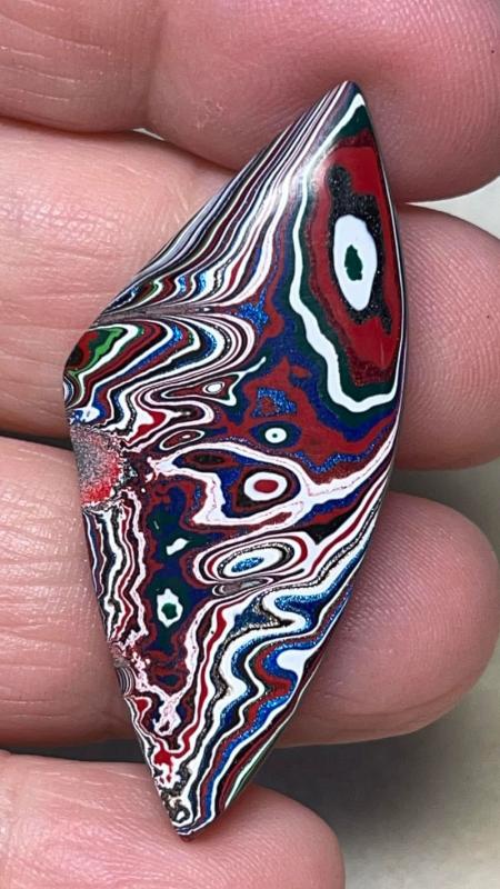 Freeform 46x21mm Kenworth Fordite Cabochon 01
