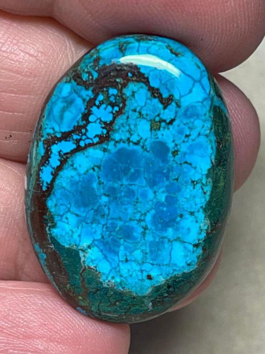 Oval 33x23mm Hubei Turquoise Cabochon 33