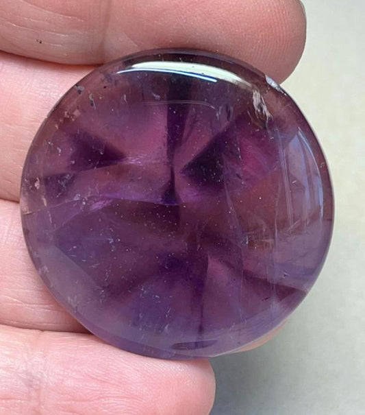 Round 38x38mm Amethyst Cabochon 01