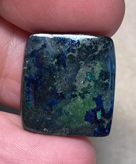 Rectangle 20x18mm Azurite Mix Cabochon 25