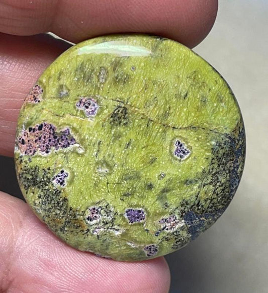 Round 34x34mm Atlantasite Cabochon 07