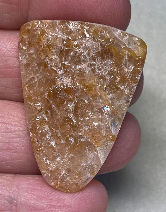 Freeform 38x29mm Himalayan Druzy Citrine Cabochon 29