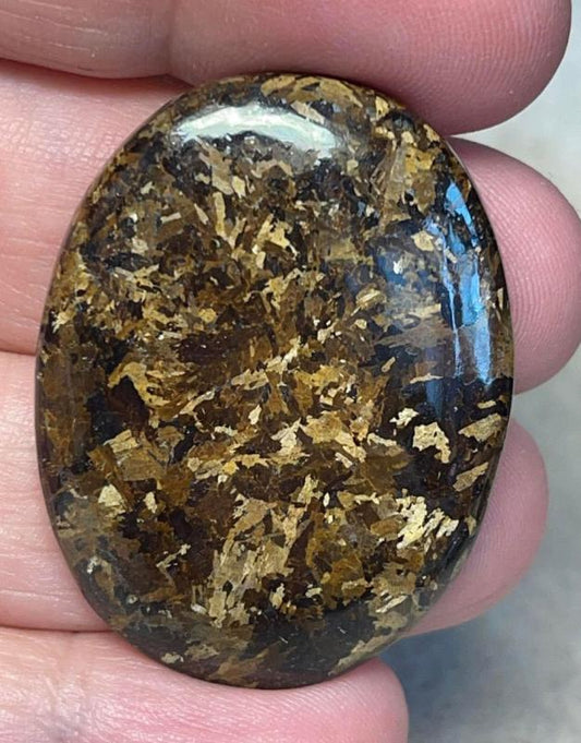 Oval 38x29mm Bronzite Cabochon 07