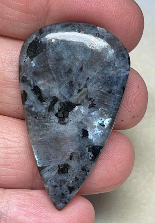 Teardrop 44x25mm Larvikite Cabochon 21