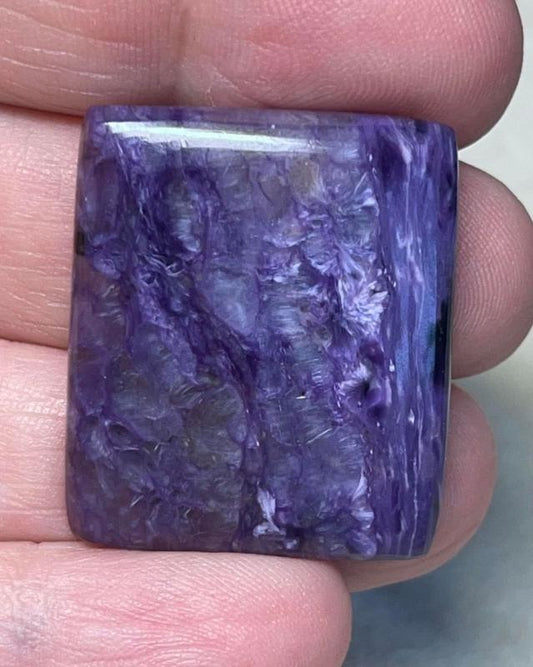 Rectangle 31x26mm Charoite Cabochon 58