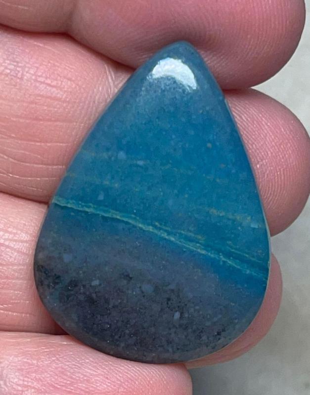 Teardrop 34x25mm Trolleite Cabochon 24