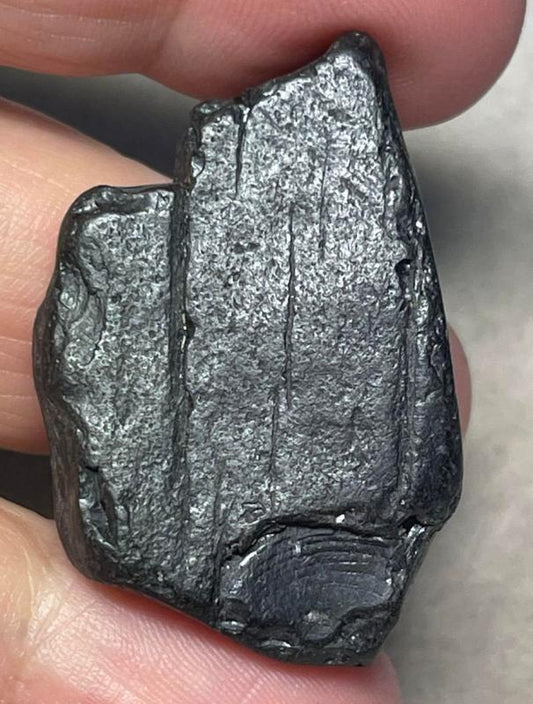 Freeform 37x25mm Raw Whitby Jet Specimen 04