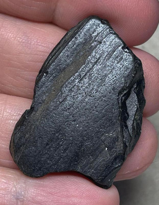 Freeform 38x26mm Raw Whitby Jet Specimen 05