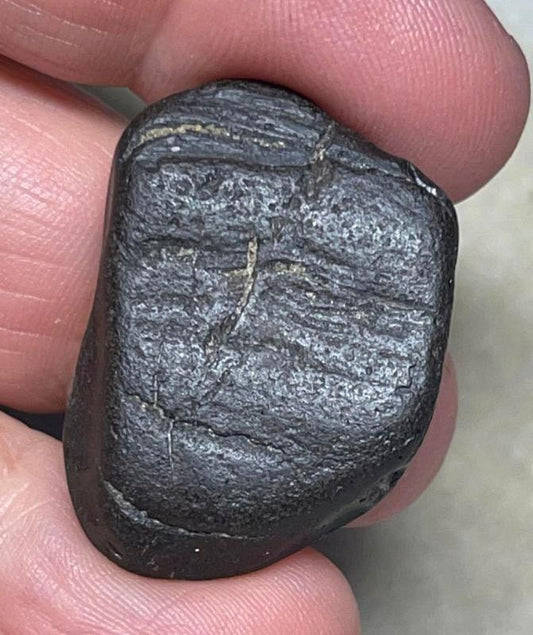 Freeform 31x22mm Raw Whitby Jet Specimen 22