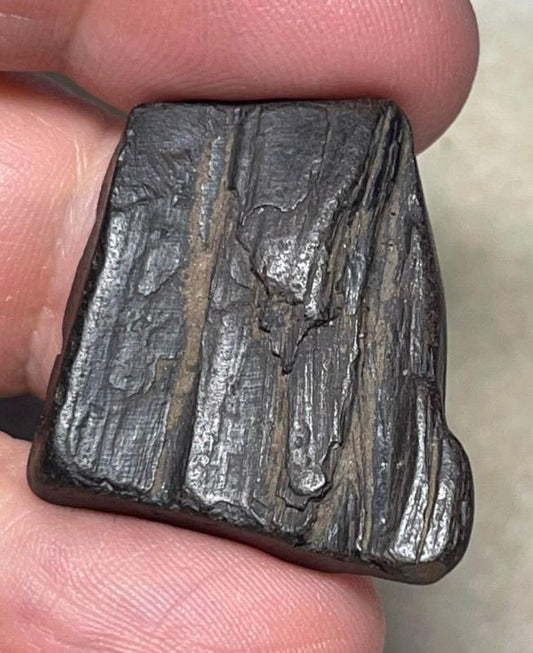 Freeform 27x26mm Raw Whitby Jet Specimen 23
