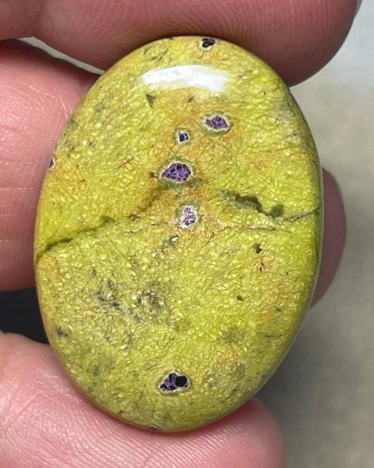 Oval 31x22mm Atlantasite Cabochon 31