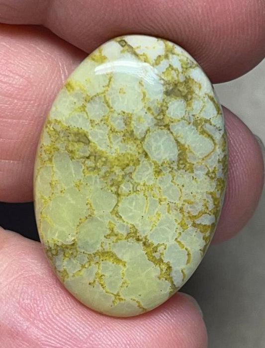 Oval 29x20mm Light Green Opal Cabochon 51