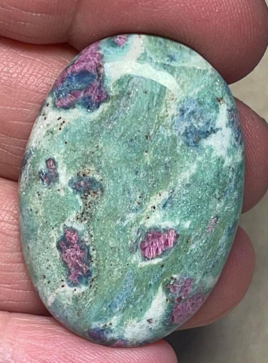 Oval 39x27mm Ruby Fuchsite Cabochon 19