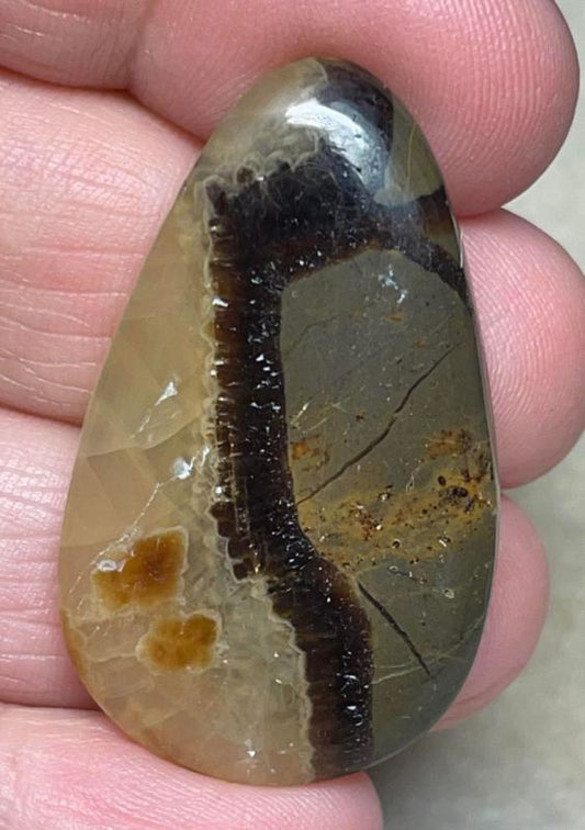 Teardrop 39x23mm Septarian Cabochon 22