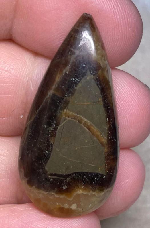 Teardrop 37x18mm Septarian Cabochon 28