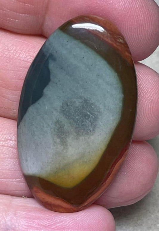 Oval 40x23mm Polychrome Jasper Cabochon 14