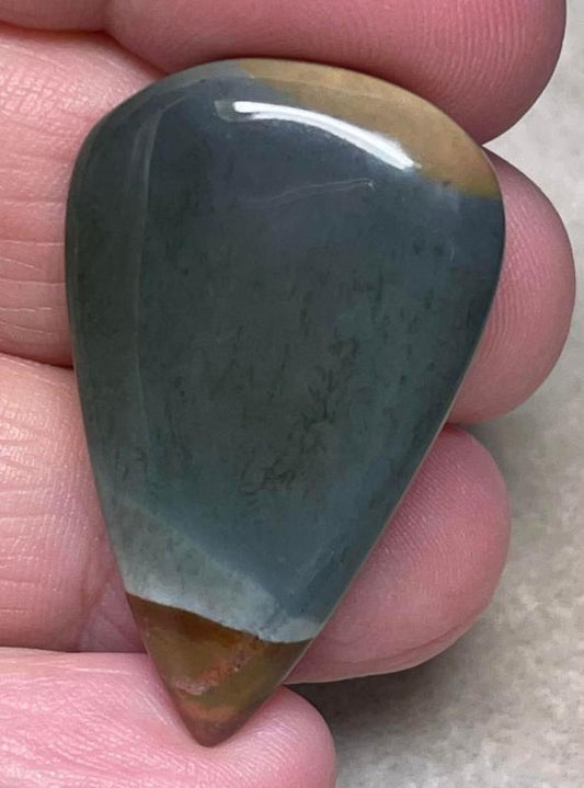 Teardrop 37x23mm Polychrome Jasper Cabochon 21