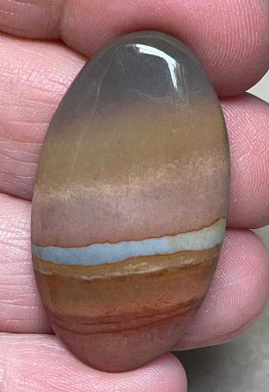 Oval 38x21mm Polychrome Jasper Cabochon 24