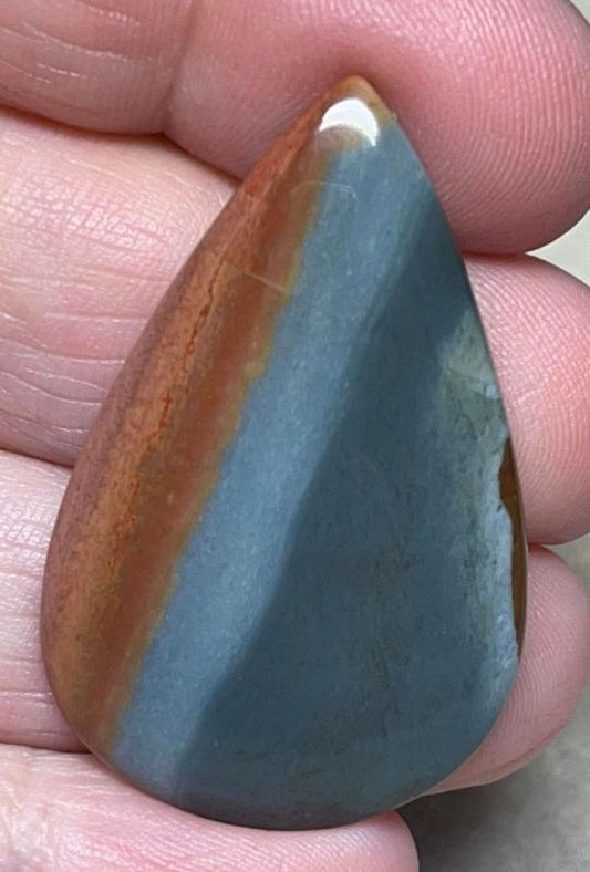 Teardrop 41x26mm Polychrome Jasper Cabochon 28