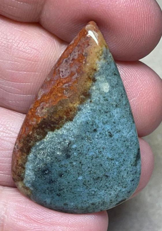 Teardrop 38x25mm Polychrome Jasper Cabochon 30