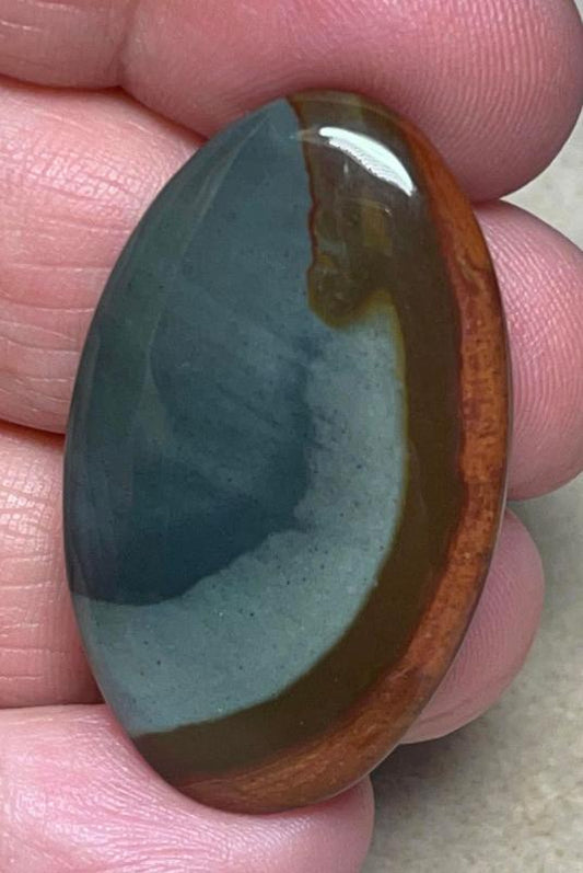 Oval 39x23mm Polychrome Jasper Cabochon 32
