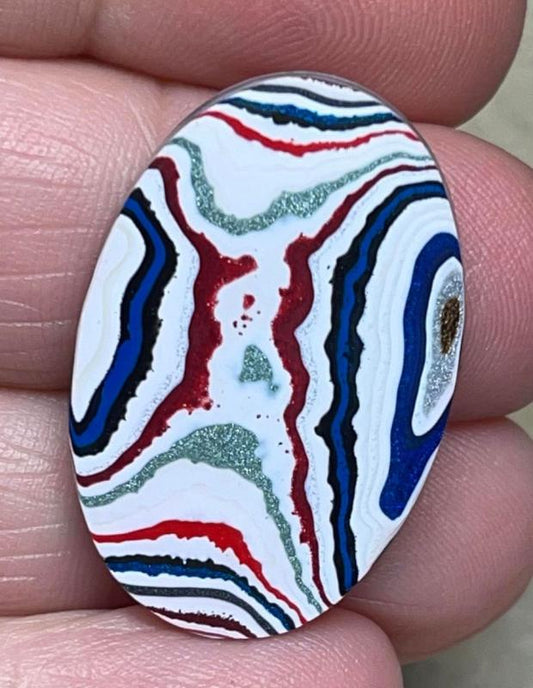 Oval 30x20mm Kenworth Fordite Cabochon 12